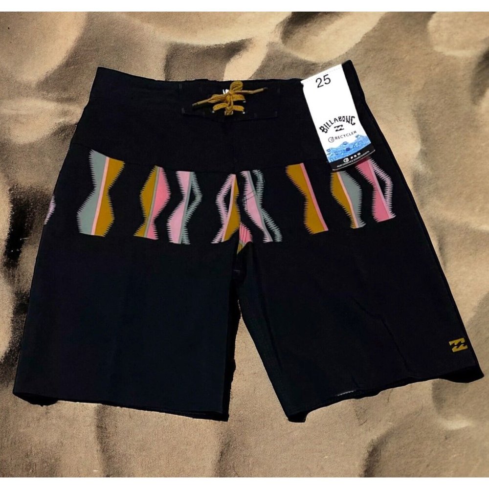 NWT-SZ: 24/8 Boys Billabong TRIBONG PRO 17" Board Short Swim Trunks Ret:$49